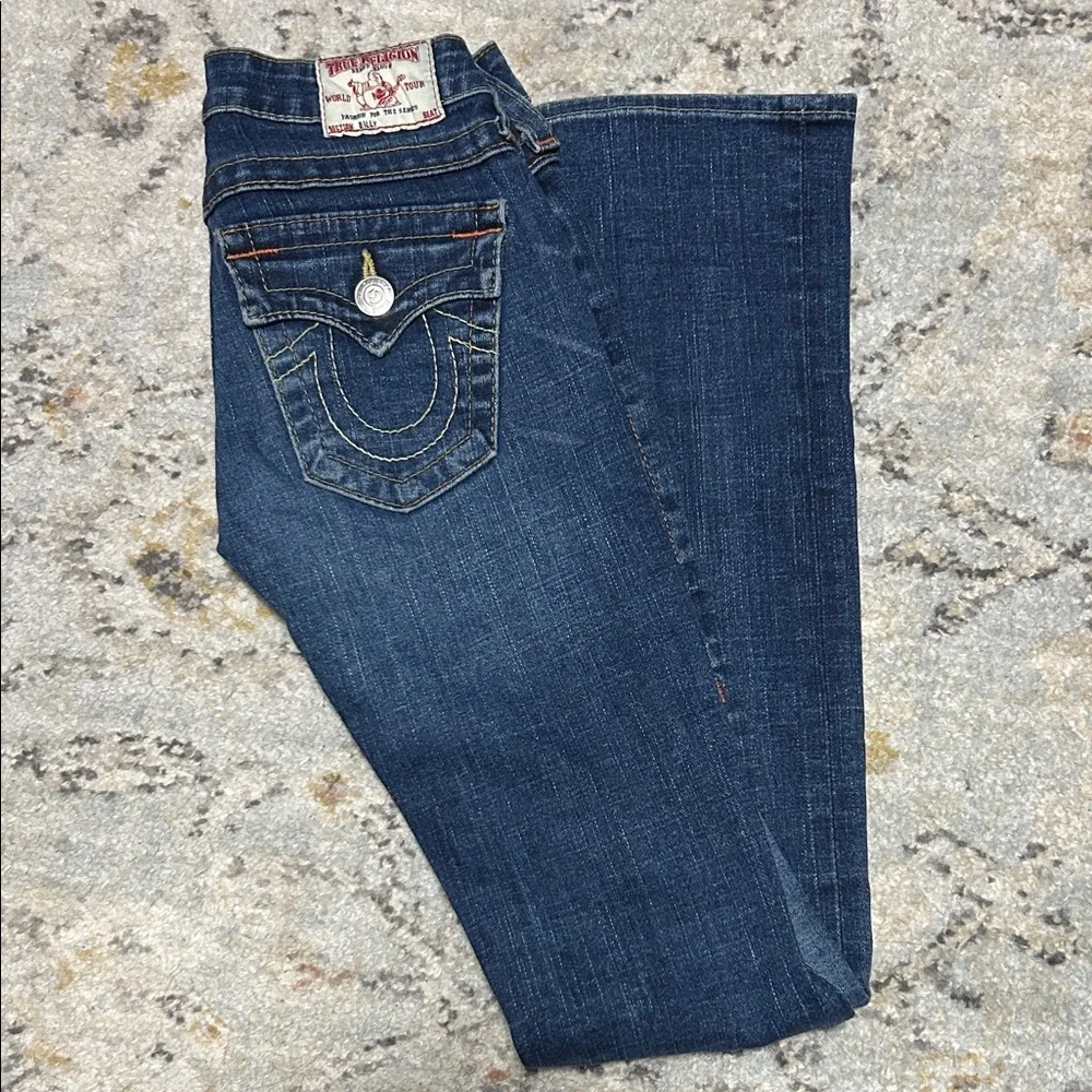 True Religion Women's Dark Blue Boot Cut Jeans - Picture 3 of 4